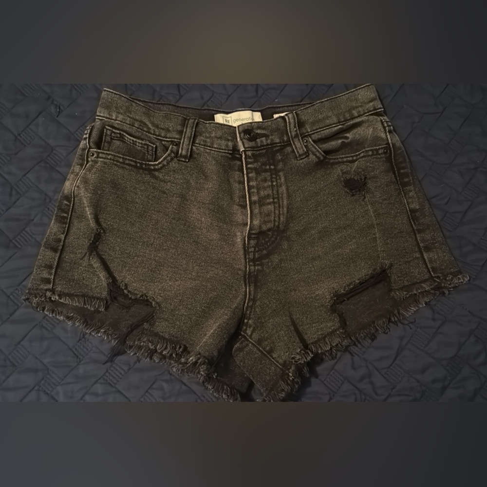 Women's Black Jean Shorts
